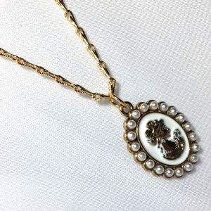 Vintage Portrait Necklace